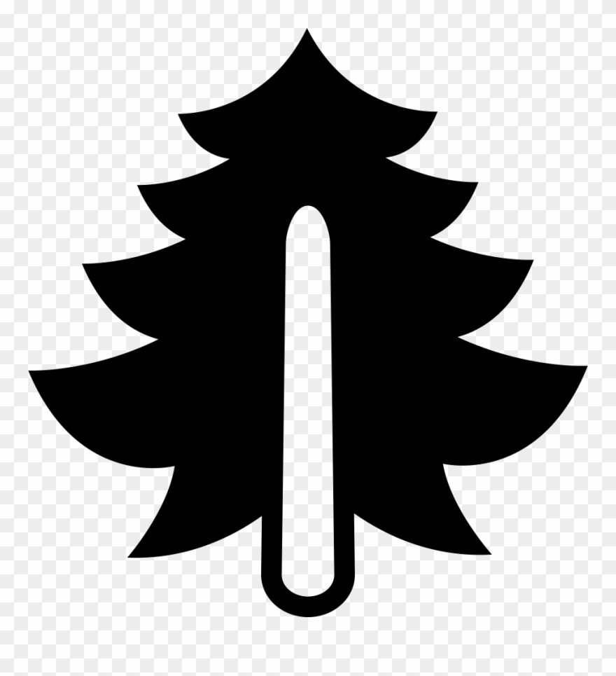Clipart Free Pine Big Tree Png Icon Download Onlinewebfonts - Logo Gambar Pohon Hitam Transparent Png