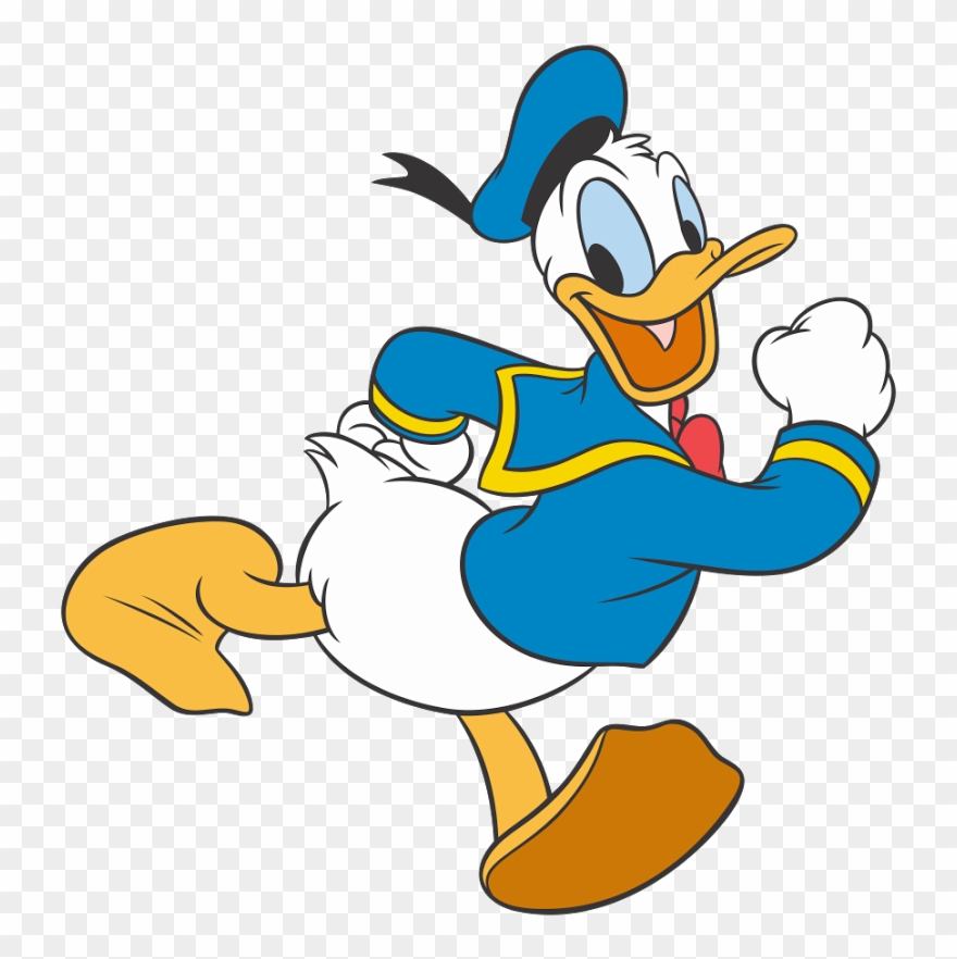 Vector Duck Cartoon Png Free - Donald Duck No Background Clipart