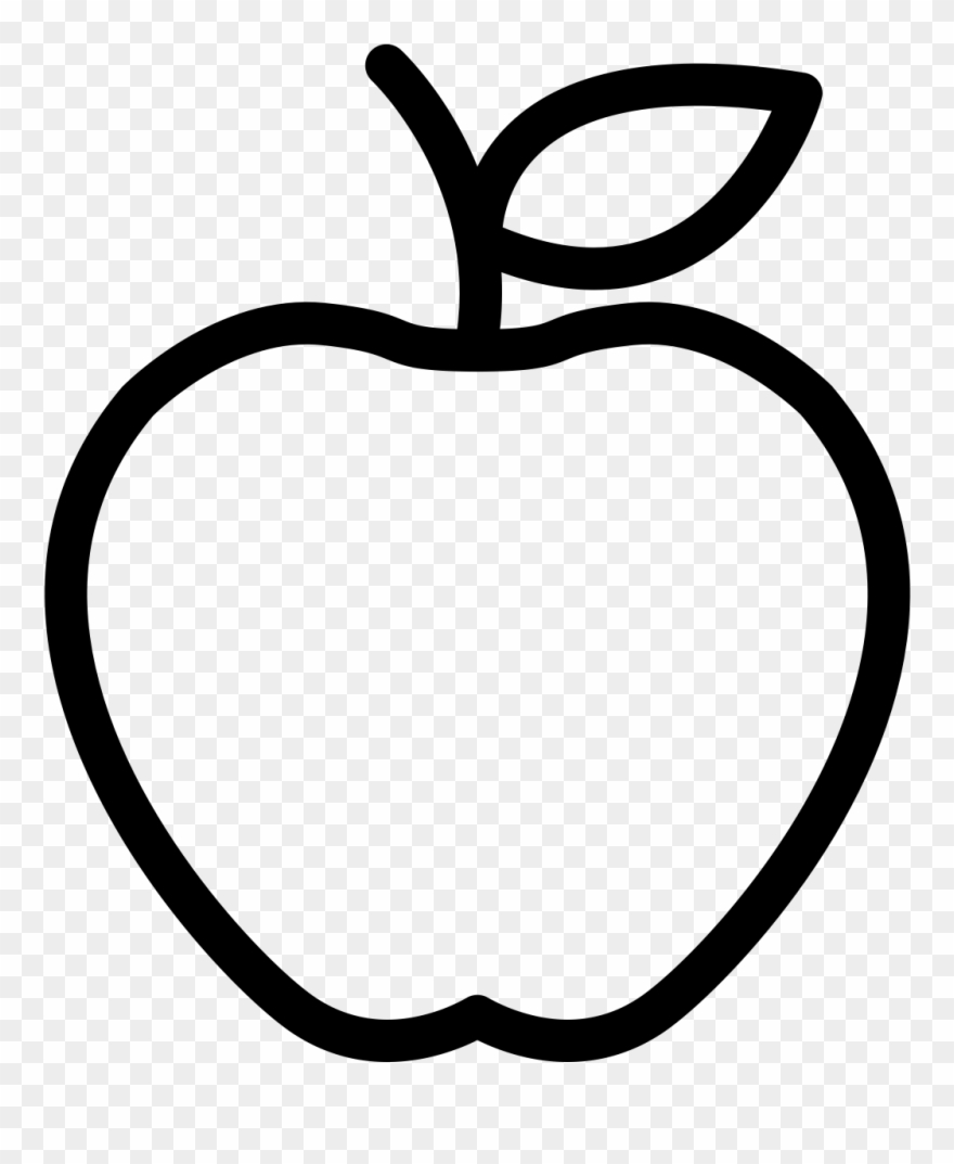 Apple Fruit Icon Png White Clipart