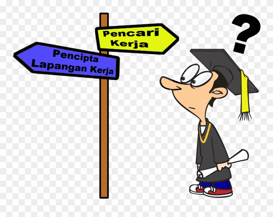 Sarjana Bingung - Kata Kata Sarjana Muda Clipart