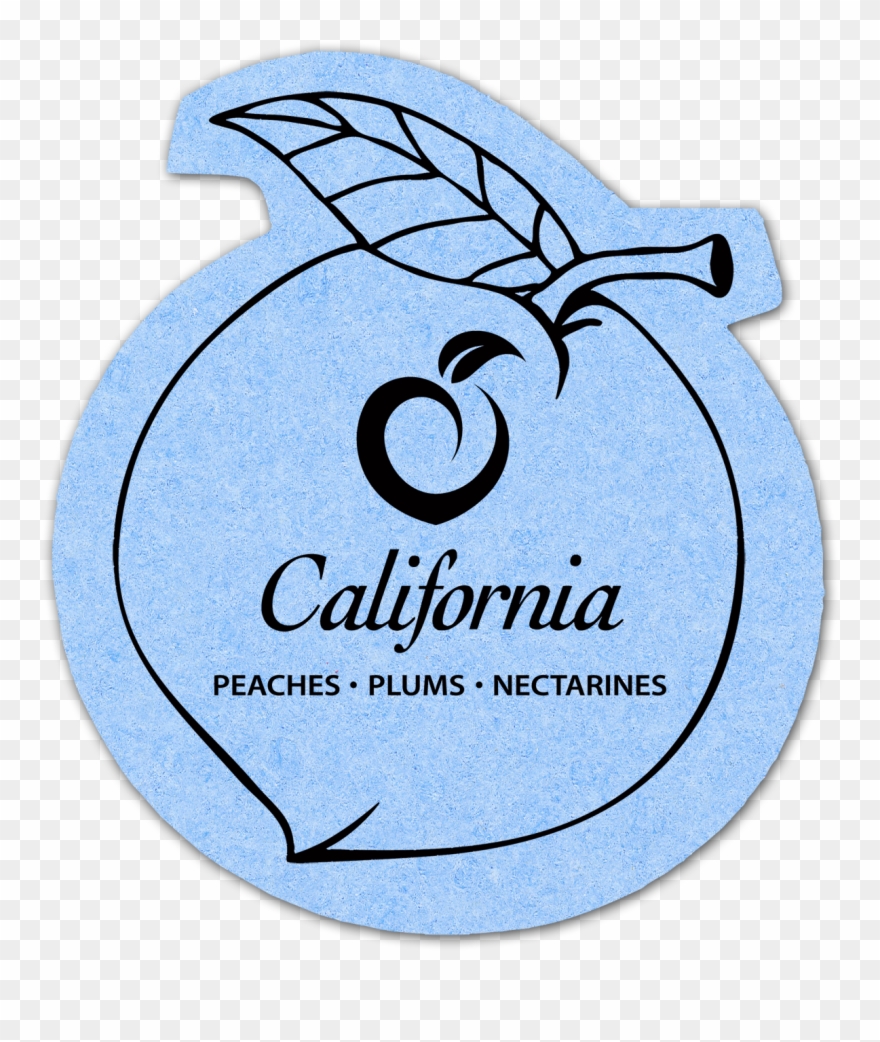 Peach Cork Coaster #4xpc Clipart