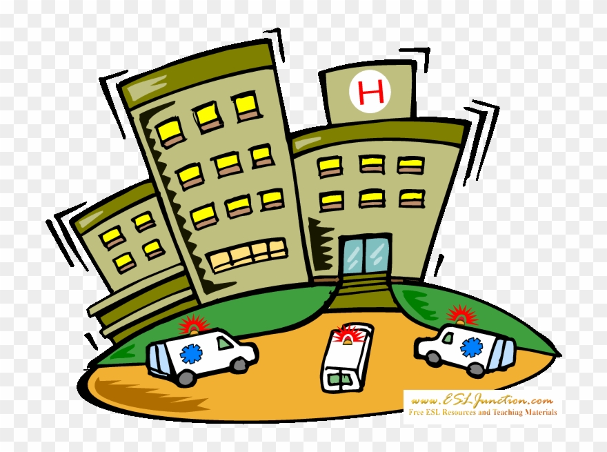 Buildings In The City Esl Junction Terbaru - Hospital Clip Art - Png Download