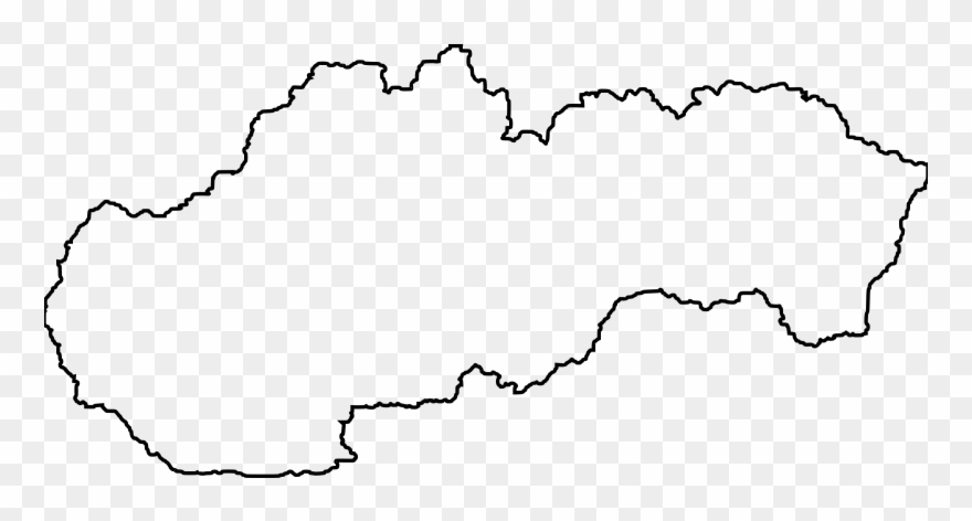 Of Slovakia Icons Png Free And Downloads - Outline Of Slovakia Transparent Clipart