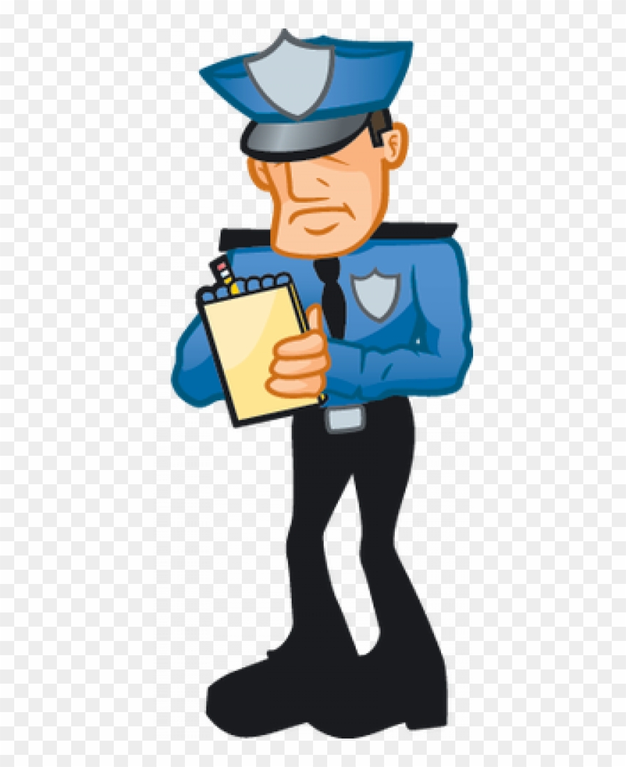 Cop Writing Ticket Clipart