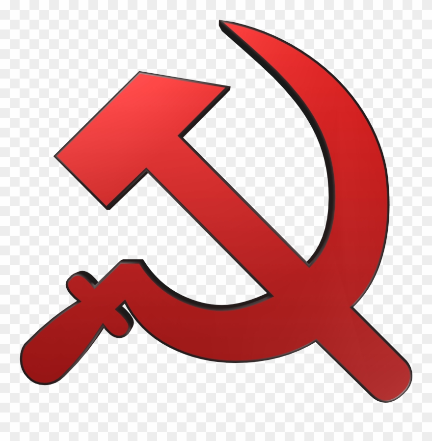 Hammer And Sickle, Russia - Falce E Martello Png Clipart