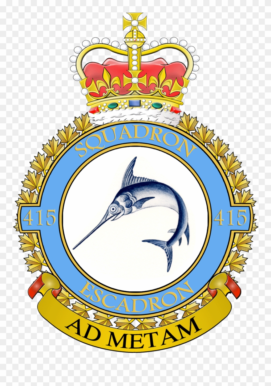 Royal Canadian Air Force 415 Squadron Badge - 442 Transport And Rescue Squadron Clipart