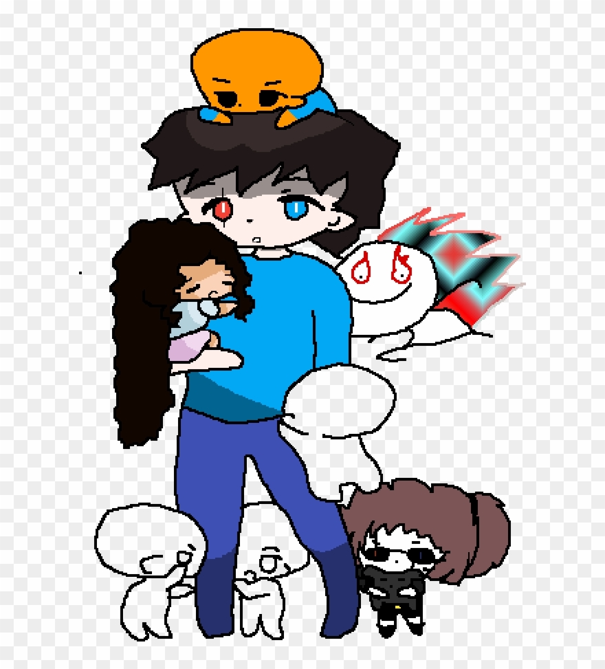 Oh No He Attackin' - Cartoon Clipart