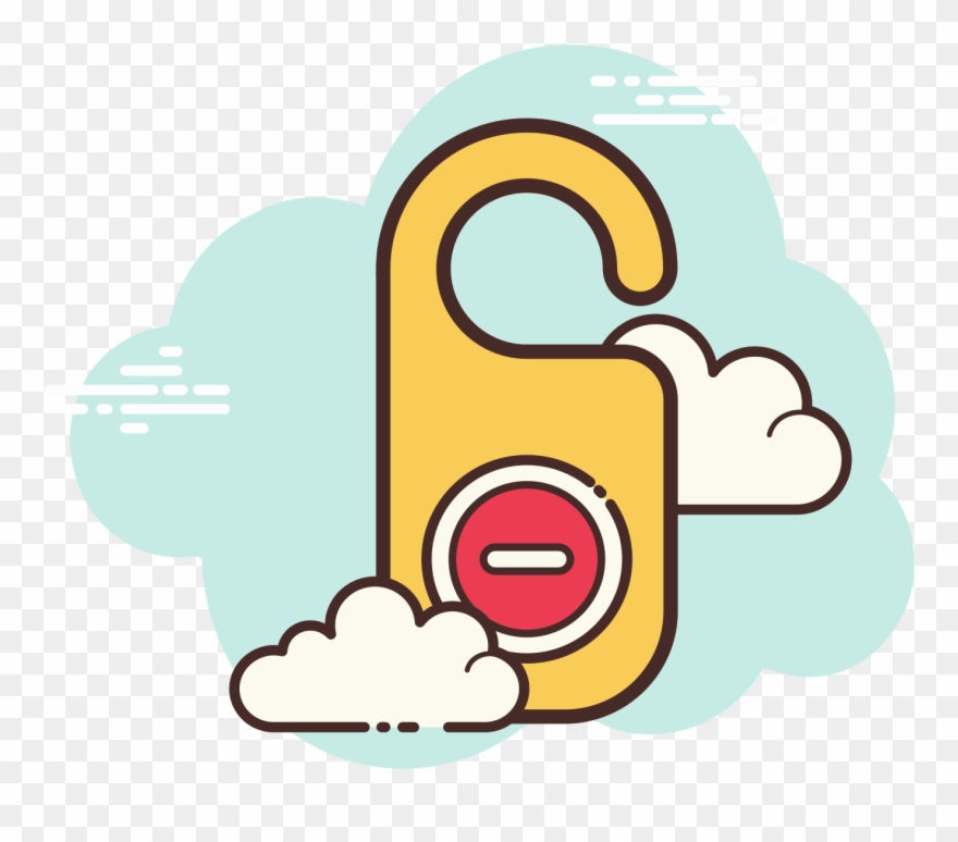 Hotel Door Hanger Icon - Matematicas Vector Png Clipart