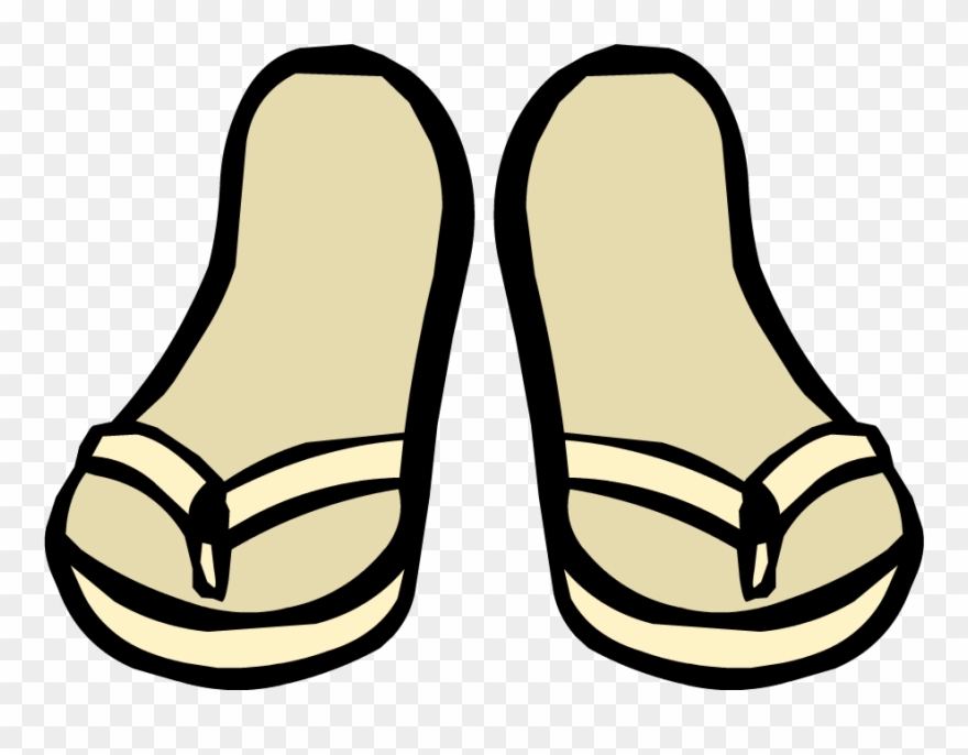 Clip Download Cream Club Penguin Wiki Fandom Powered - Club Penguin Sandals - Png Download