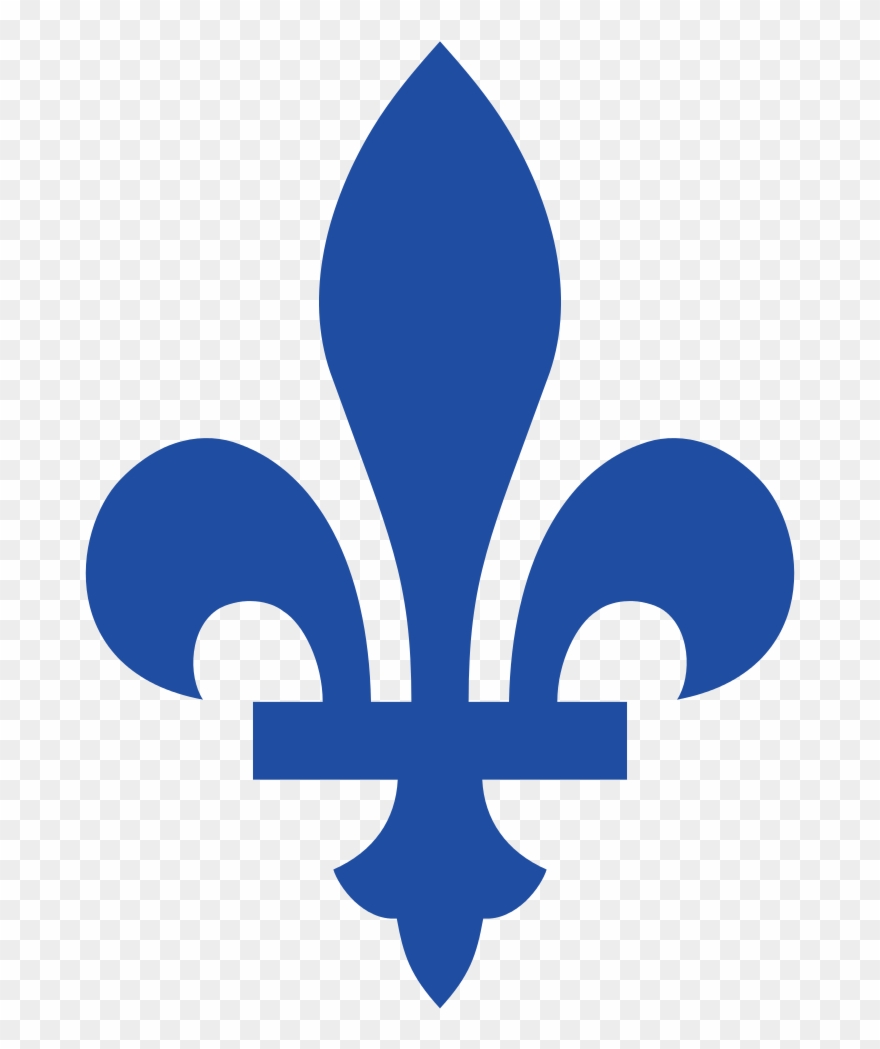 Blue Fleur De Lis - Fleur De Lys Qc Clipart