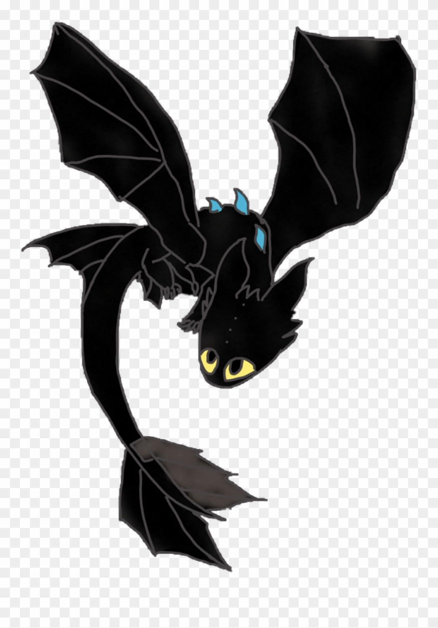 My Main Dragon Is A Black Night Wraith Named Ash - Drawing Clipart