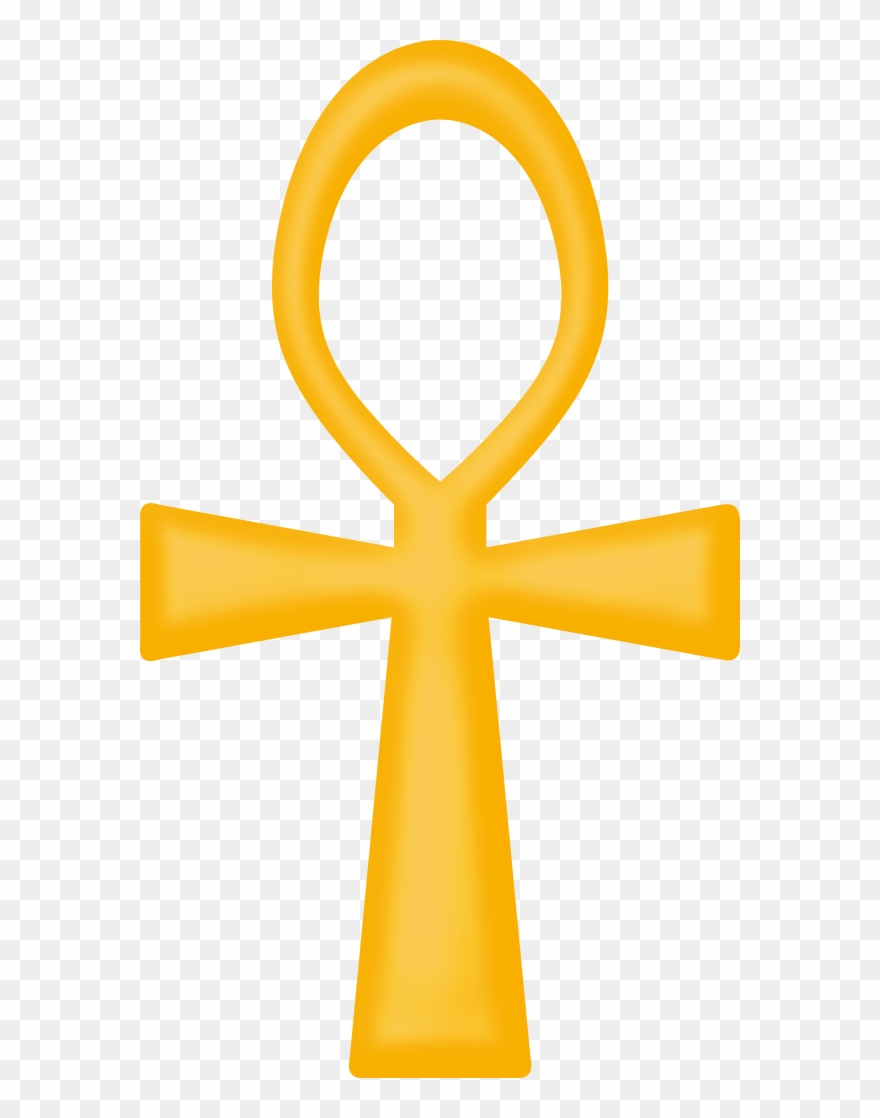 Key Of Life - Gold Ankh Png Clipart