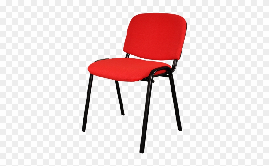 Visitor Chair Ais 01 Black Blue Grey Red - Sillas Para Oficina En Color Rojo Clipart