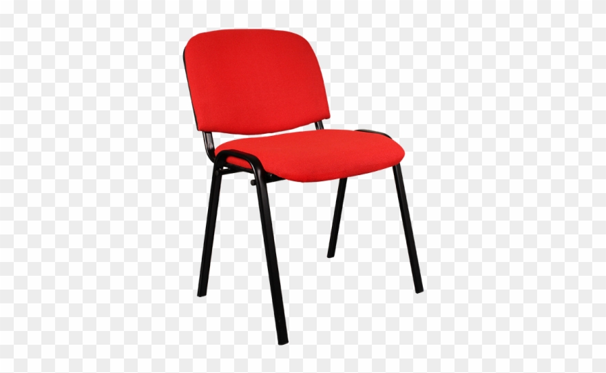 Visitor Chair Ais 01 Black Blue Grey Red - Red And Black Chair Clipart