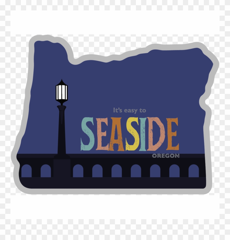 Seaside Oregon Sticker - Sticker Clipart