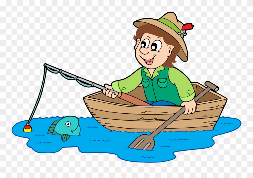 Fishing Clip Fisherman - Png Download