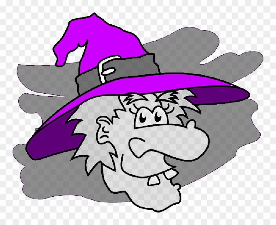 Images Of Halloween Witche's Face - Witch Clip Art - Png Download