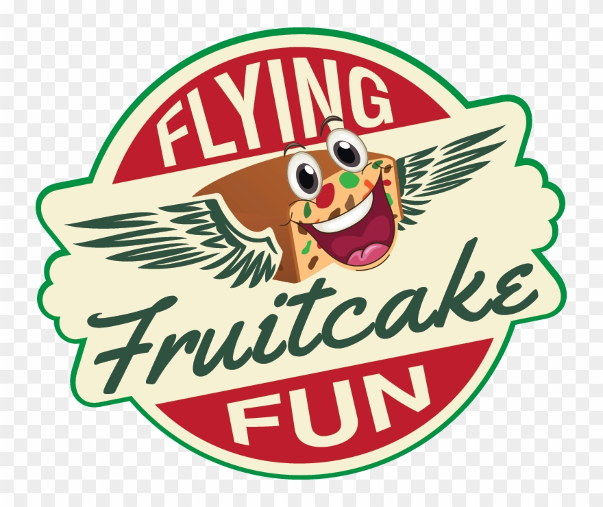 Flying Fruitcake Fun Clipart