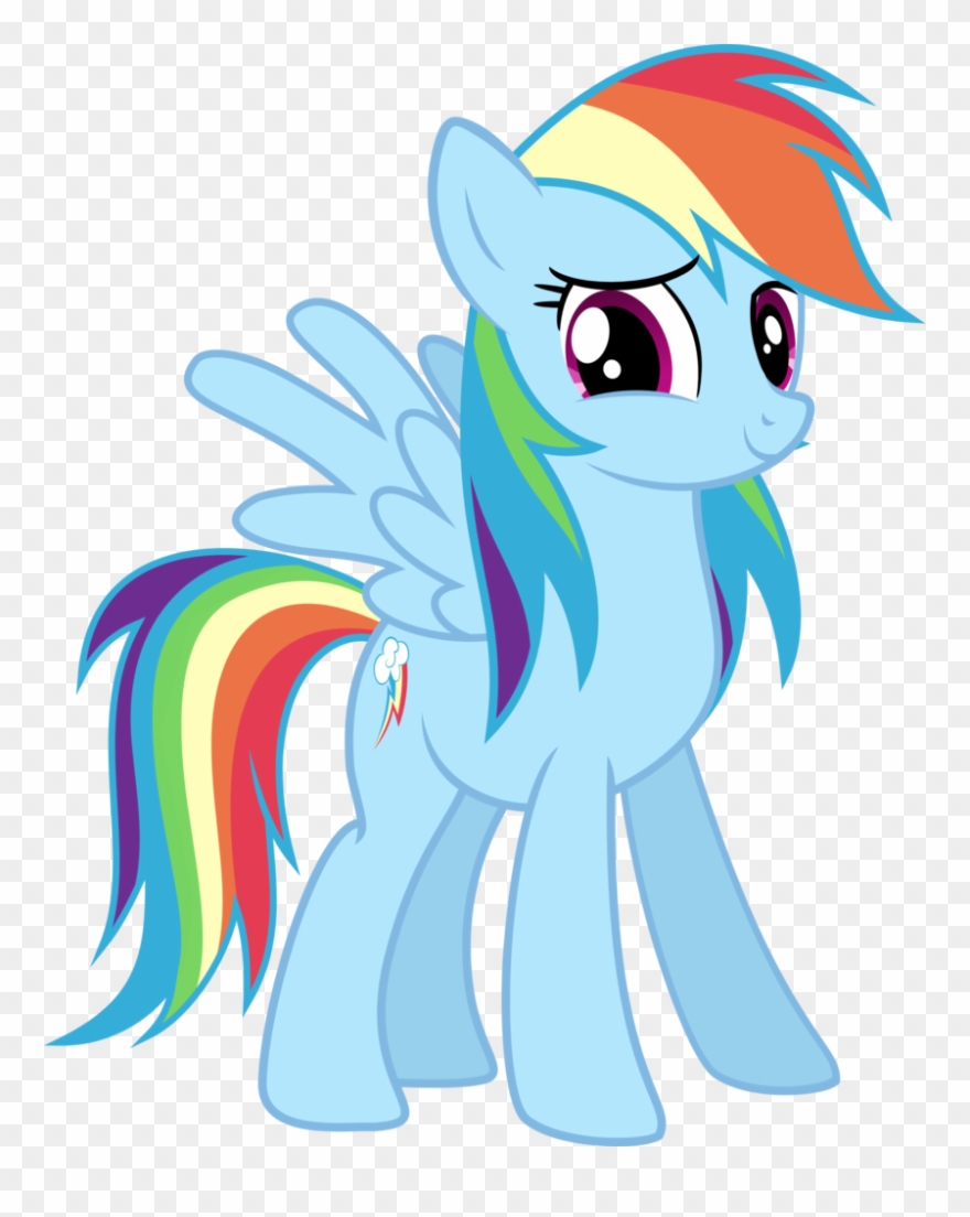 Alternate Hairstyle Artist - Rainbow Dash Vector Clipart