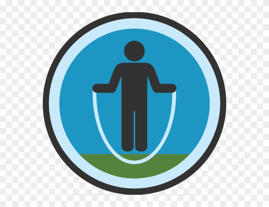 Skipping Badge Can't Remember When I Learned To Jumprope - Trousers Clipart