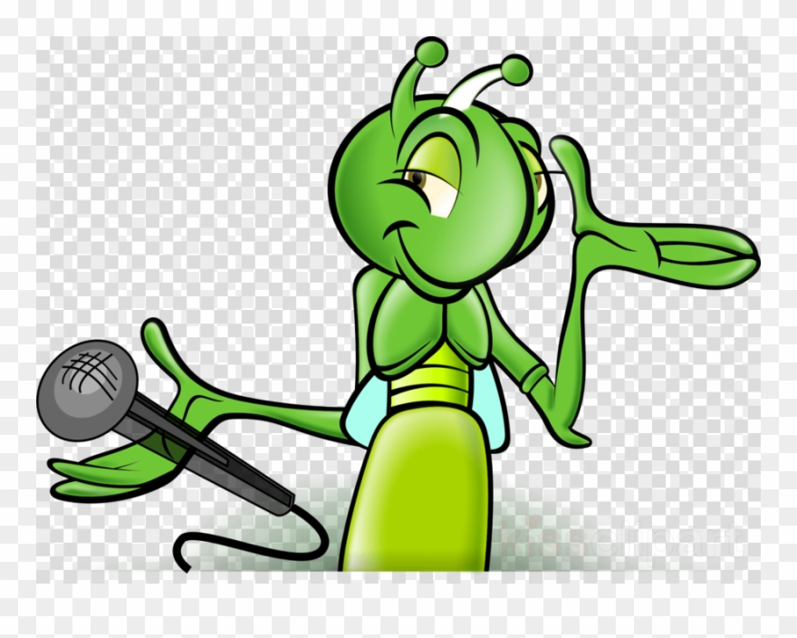 Quiet Crickets Cartoon Clipart Jiminy Cricket Cartoon - Cricket On The Hearth (english Edition) - Png Download