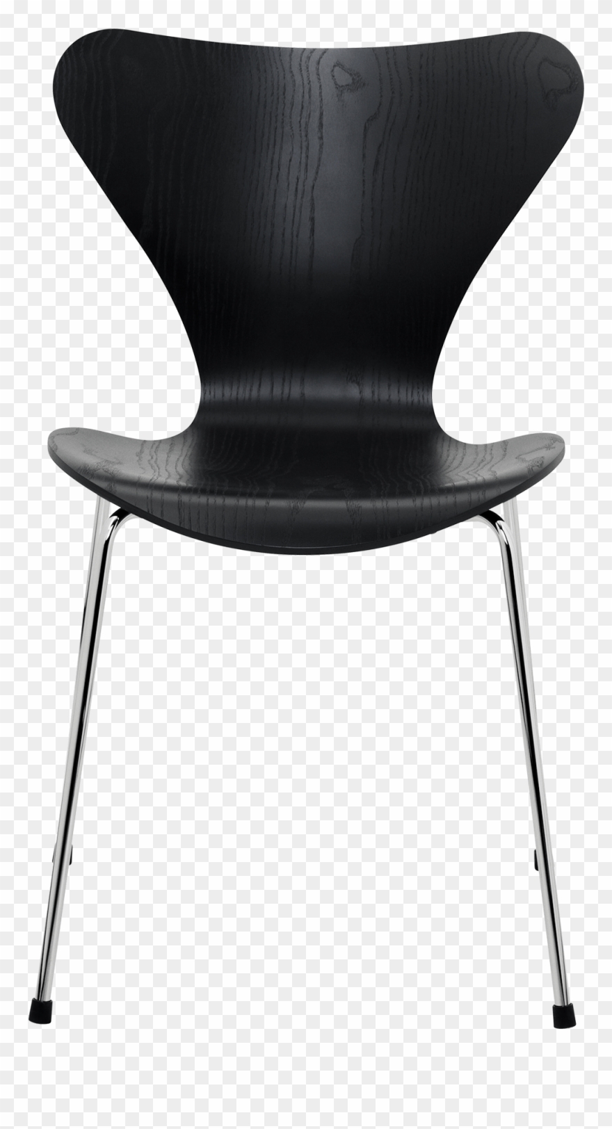 Series Chair Coloured Ash Black And White Pads Serie7 - Fritz Hansen Series 7 Chair By Arne Jacobsen Clipart