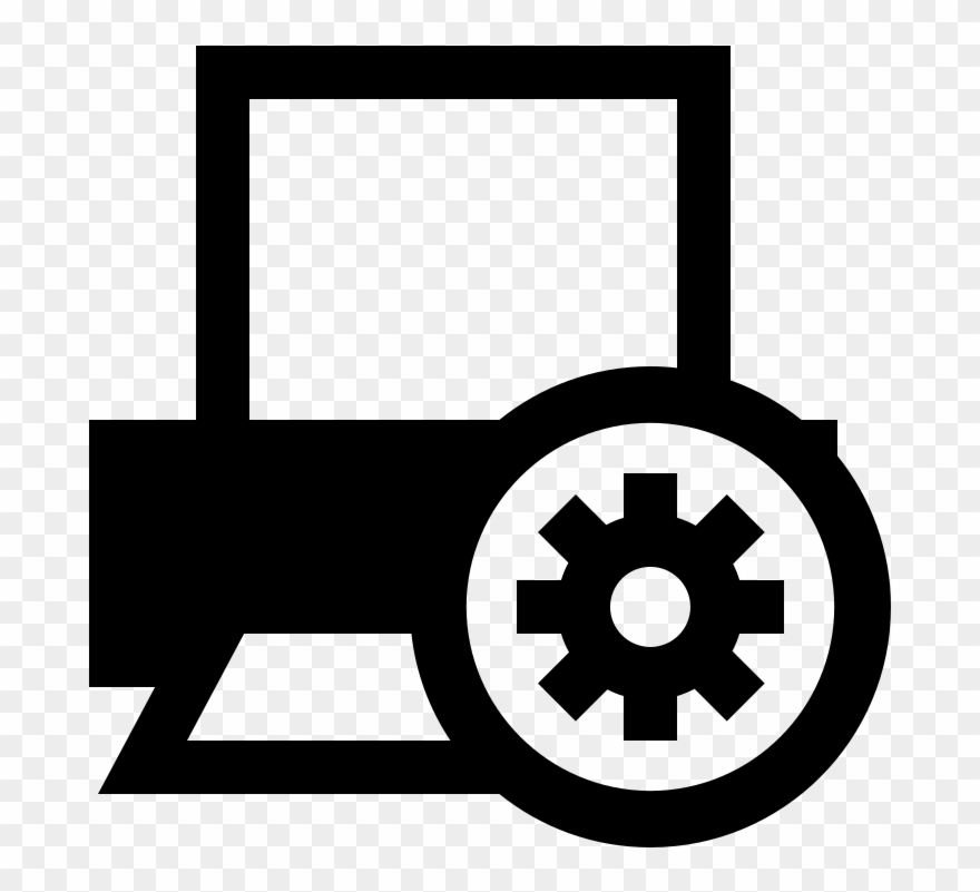 File - Printer Settings - Svg - Computer Setting Png Clipart