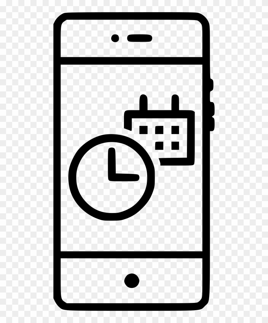 Date Time Schedule Calender Planning Event Clock Comments - Icon Clipart