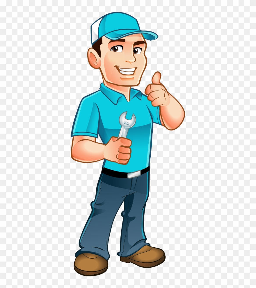 History - Cartoon Handyman Clipart