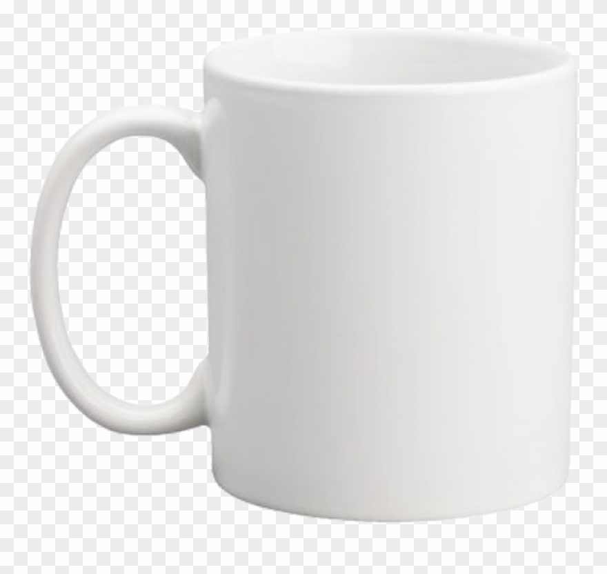 White Mug Transparent Background Clipart