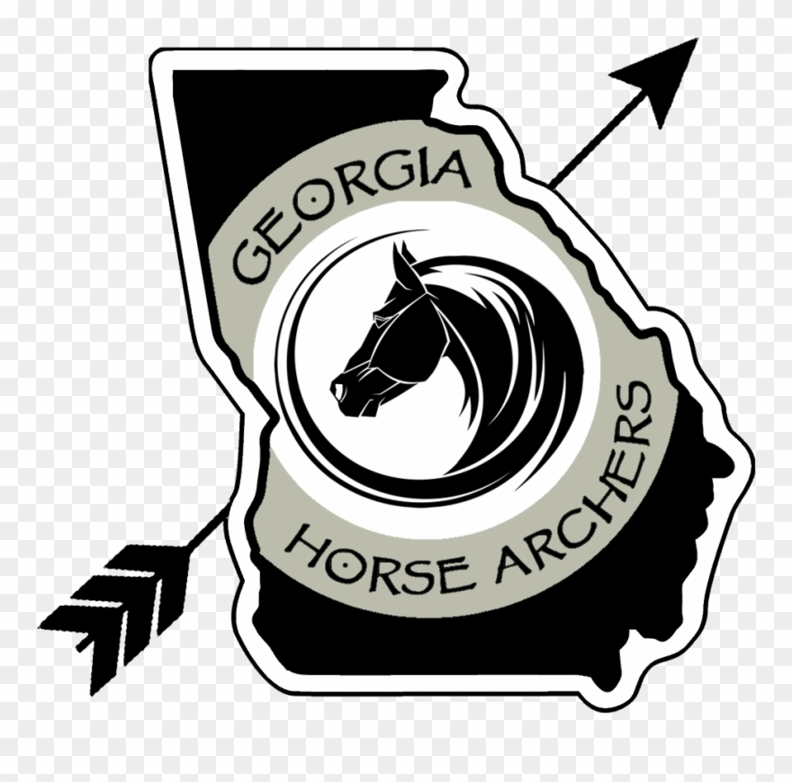 Georgia Horse Archers - Horseback Archery Tshirt Clipart