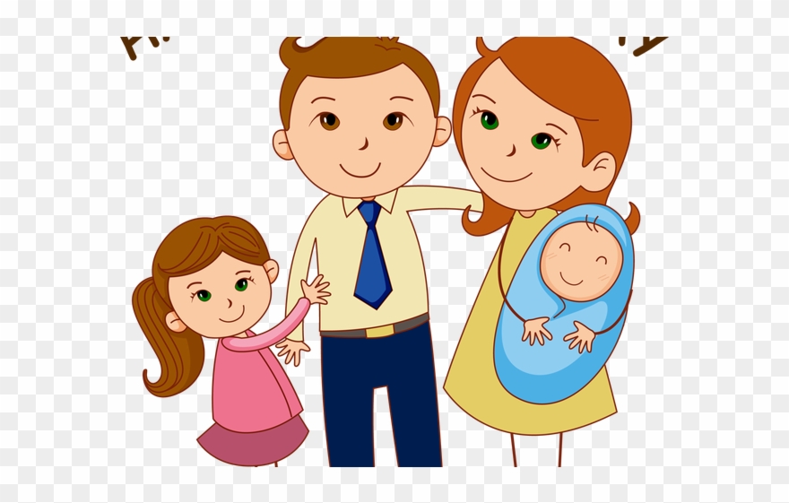 Father's Cliparts - Niño Familia - Png Download