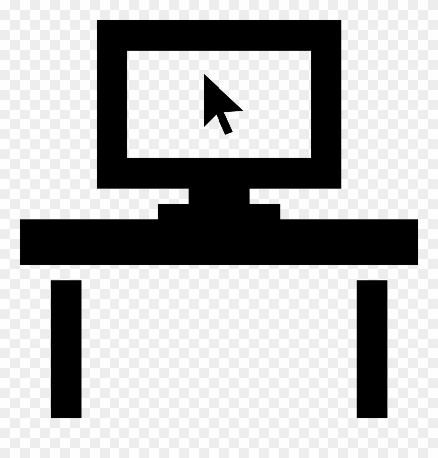 Research Vector Desk Clipart Free Stock - Escritorio Icono - Png Download