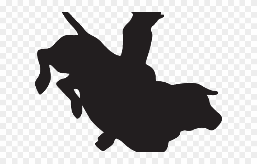 Silhouettes Clipart Bronc Rider Black And White Bull Riding Clip Art Png Download 2071690 Pinclipart