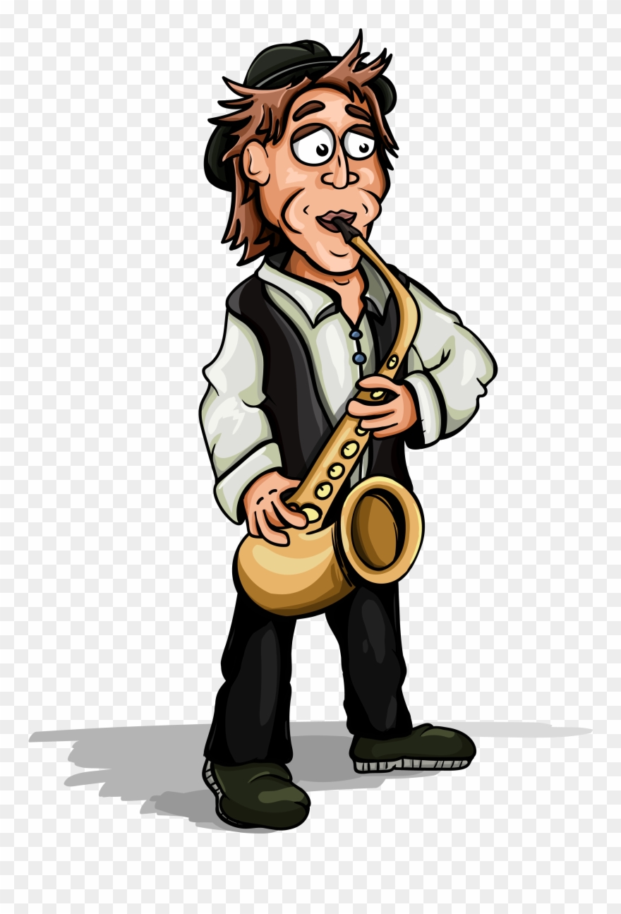 Sax Man Player - Saxophone Clipart