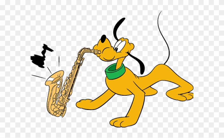 Mickey Mouse Playing Saxophone Clipart