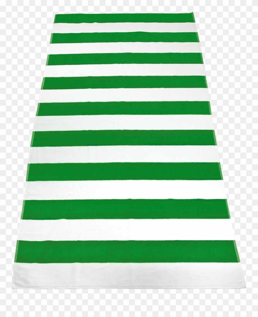 Lime Green Santa Maria Striped Beach Towel - Playmat Clipart