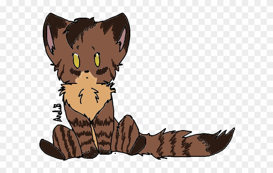 Fluffy Brown Tabby Cat By Bronytothebone-d6e122t Clipart