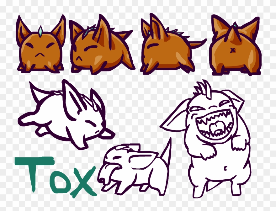 Tox, The Weird Little Ball Of Spit - Cartoon Clipart
