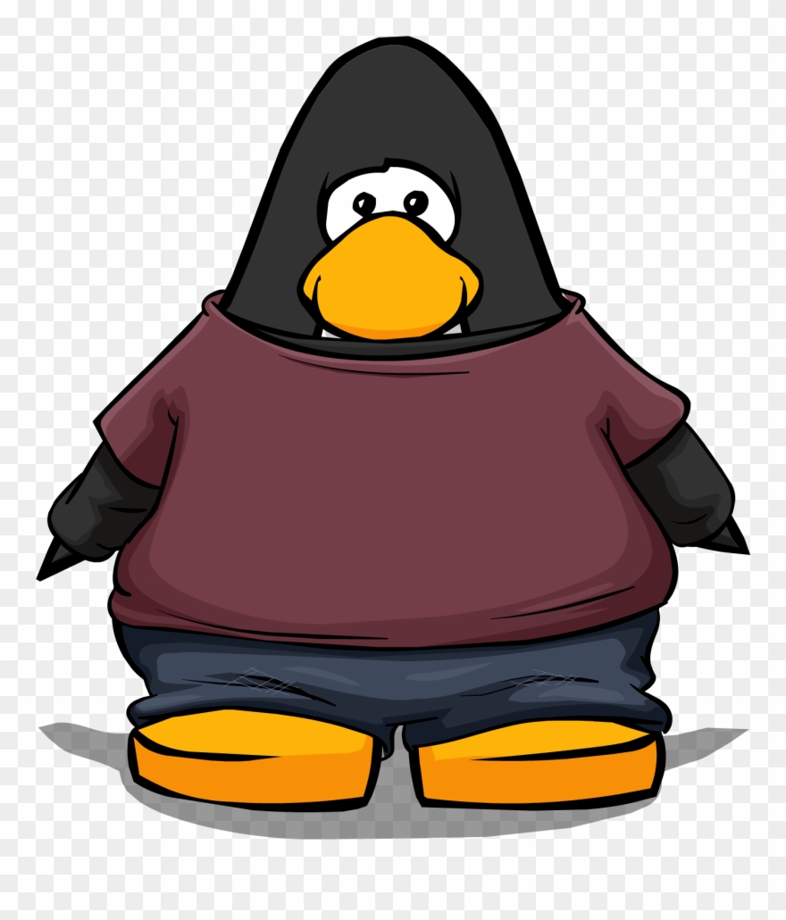 Red Undercover Shirt Pc - Black Shirt Club Penguin Clipart