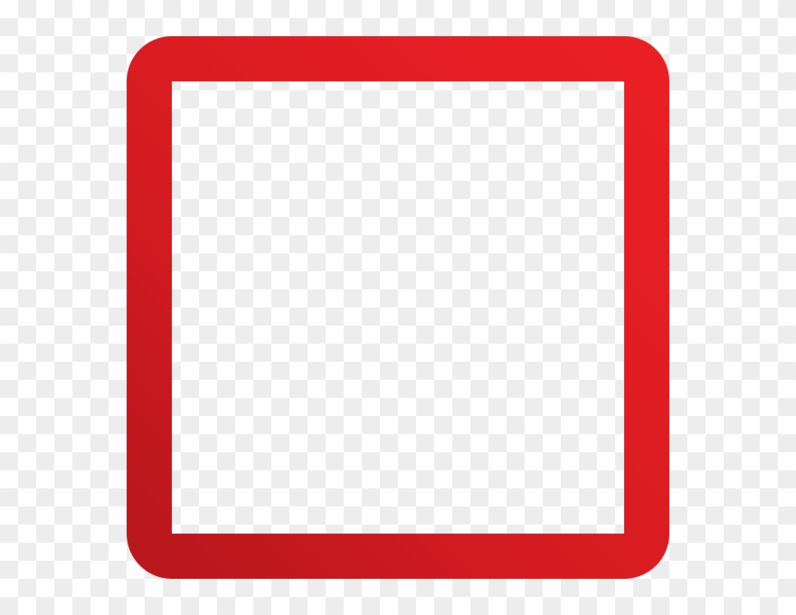 Start Shopping - Red Square Outline Clipart
