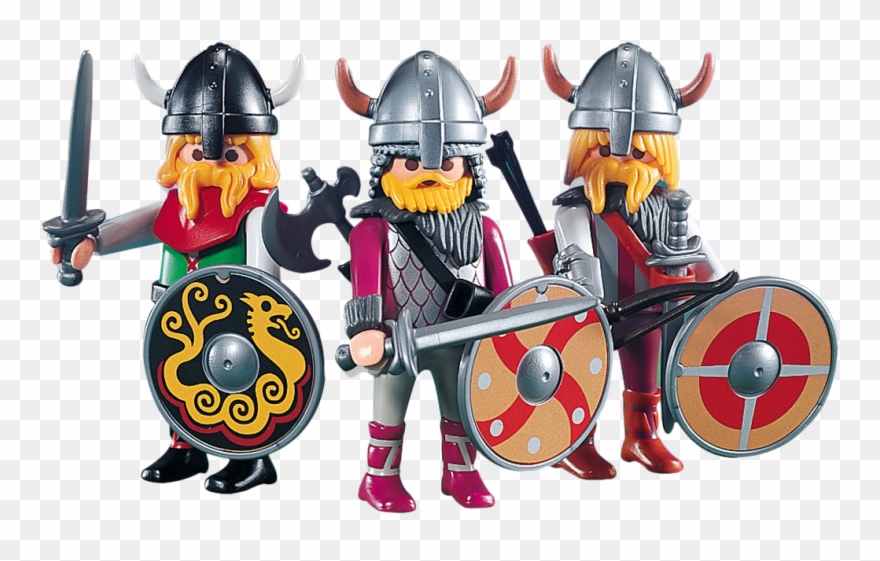 3 Vikings Warriors Clipart