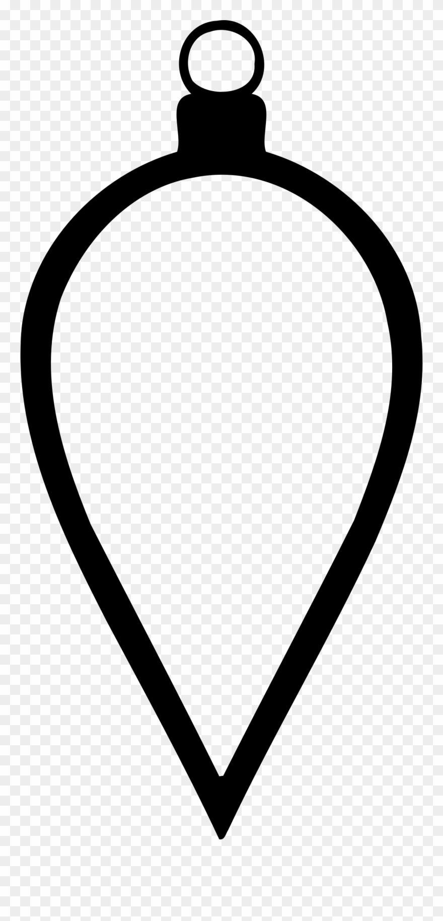 Big Image - Bauble Clip Art Black And White - Png Download