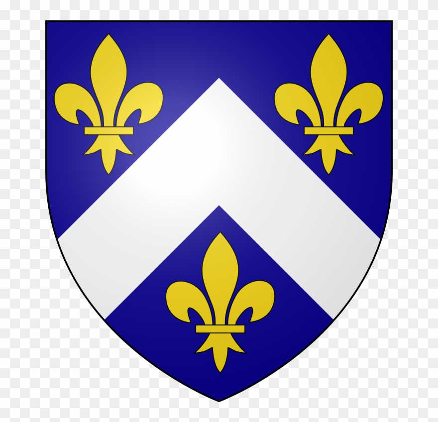 Kininmont Of That Ilk Arms - Chevron Fleurs De Lis Coat Of Arms Clipart