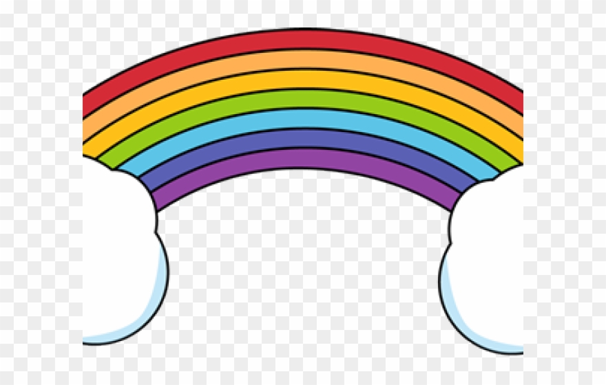 Rainbow Clipart Mustache - Border Rainbow Clipart - Png Download