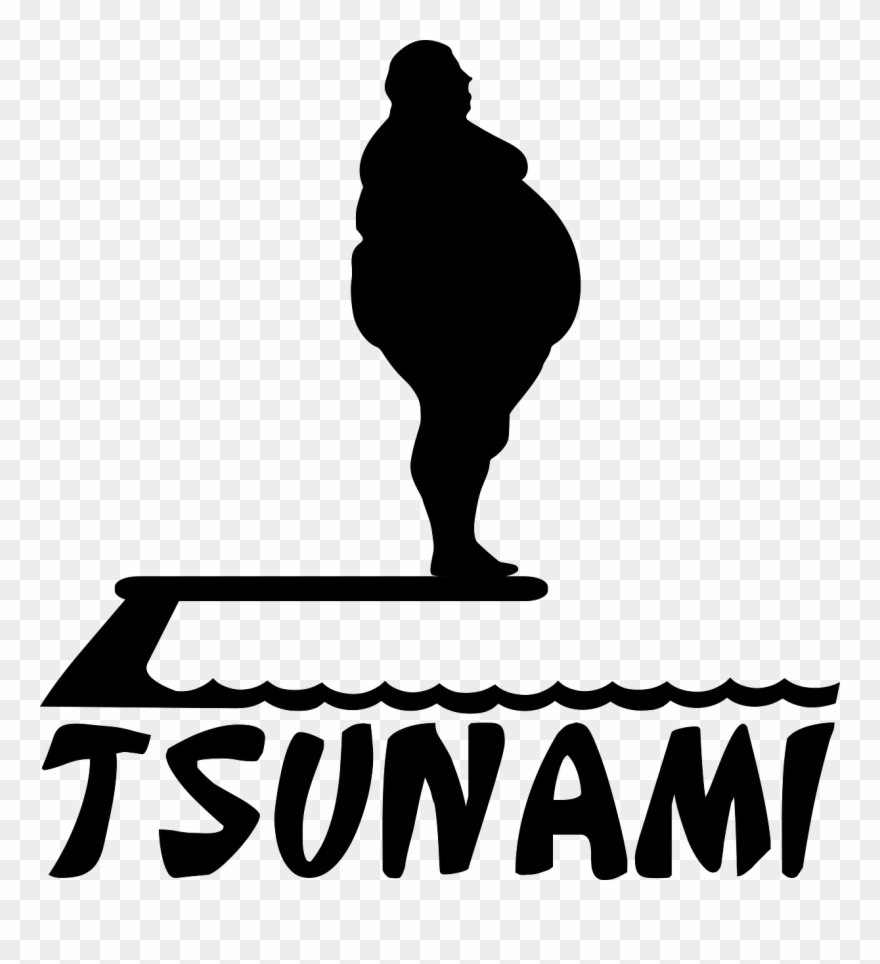 Fat Man Jump Funny Swimming Png Image - Fat Person Vector Png Clipart