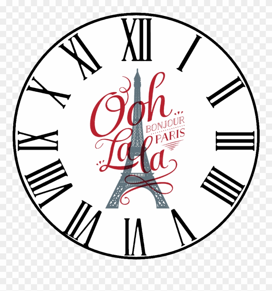 68 Large Clock, Vintage Clocks, Retirement Parties, - Clock Face Template Flower Clipart