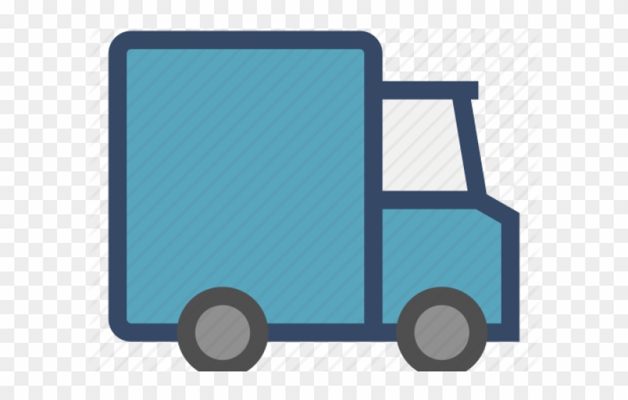 Driving Clipart Courier Truck - Truck - Png Download