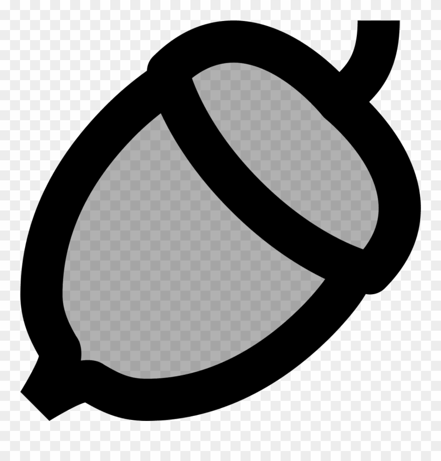It's A Logo Of A Nut In The Shape Of An Acorn Clipart