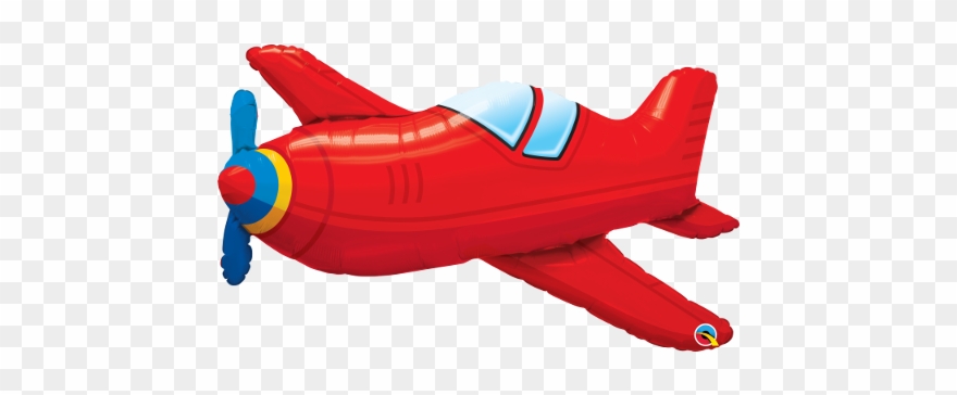 36" Red Vintage Airplane - Airplanes Birthday Office Decor Clipart